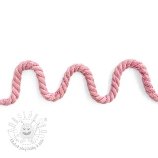 Bavlnená šnúra točená 8 mm pink