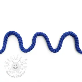 Bavlnená šnúra točená 8 mm cobalt