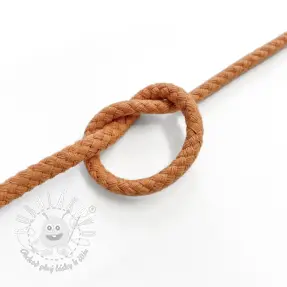 Bavlnená šnúra 5 mm caramel