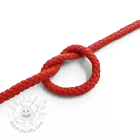 Bavlnená šnúra 5 mm red