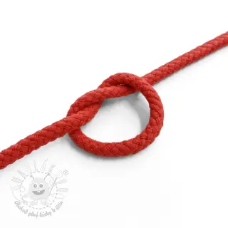 Bavlnená šnúra 5 mm red