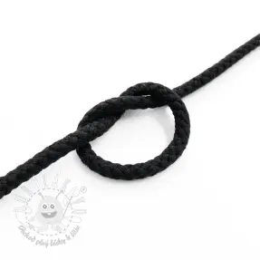Bavlnená šnúra 5 mm black