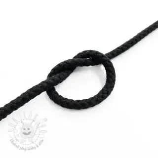 Bavlnená šnúra 5 mm black