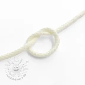 Bavlnená šnúra 5 mm off white