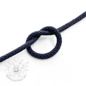 Bavlnená šnúra 5 mm dark blue
