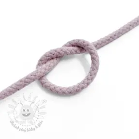 Bavlnená šnúra 5 mm washed pink
