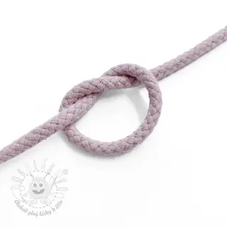 Bavlnená šnúra 5 mm washed pink
