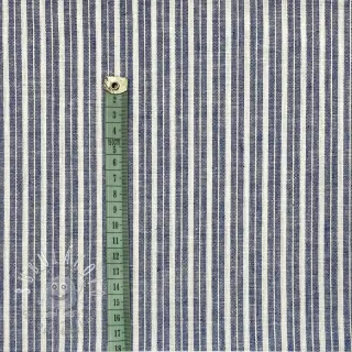 Ľan s bavlnou Lira big stripe jeans