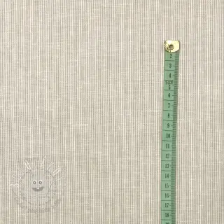 Ľan s bavlnou Lira mini stripe beige