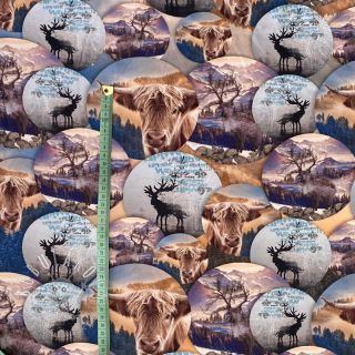 Teplákovina Nordic cattle digital print