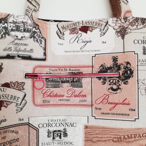 Dekoračná látka Linenlook Wine label box