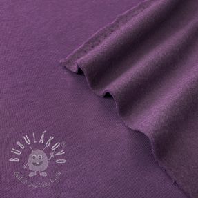 Teplákovina počesaná JOGGING dark purple
