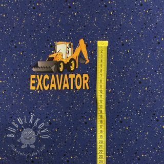 Teplákovina Excavator PANEL digital print