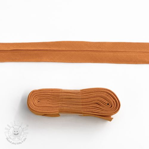 Lemovací prúžok bavlna - 3 m caramel Lemovací prúžok bavlna - 3 m caramel