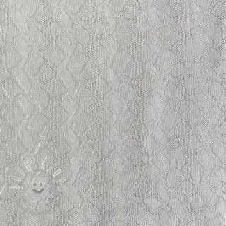 Umelá koža SNAKE blanc argent