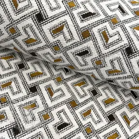 Dekoračná látka jacquard Pagne allover jaune