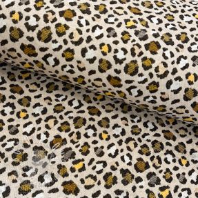 Dekoračná látka jacquard PUMA ALLOVER JAUNE