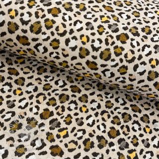 Dekoračná látka jacquard PUMA ALLOVER JAUNE
