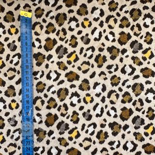 Dekoračná látka jacquard PUMA ALLOVER JAUNE