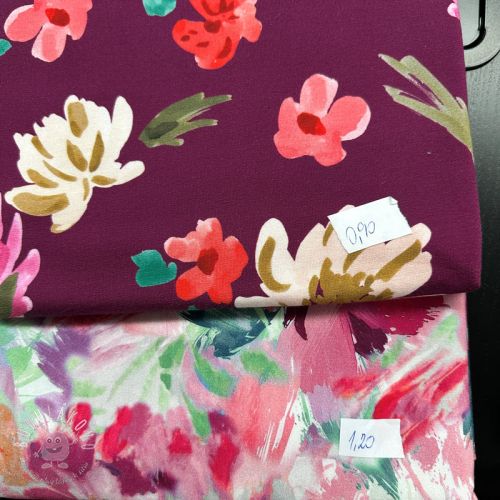 Balík látok teplákovina digital print 0349