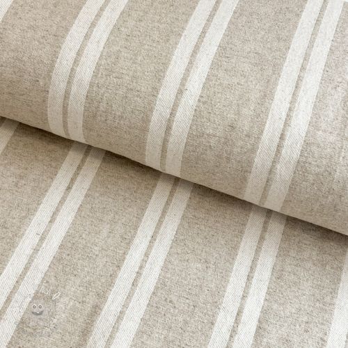Dekoračná látka jacquard LINEN LOOK Etretat lin