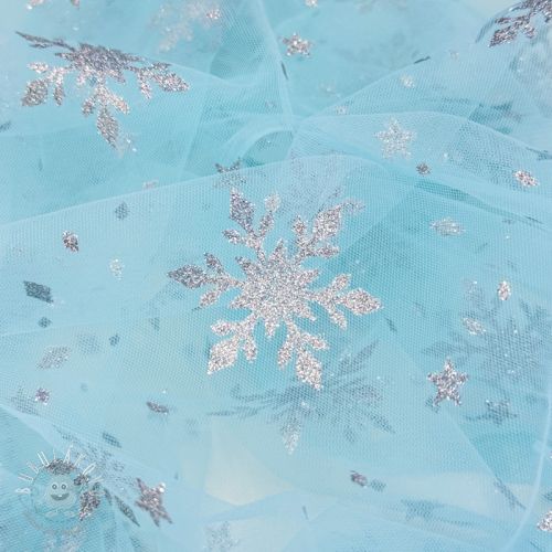 Tyl na TUTU Crystal aqua