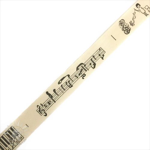 Bavlnená stuha Music piano Bavlnená stuha Music piano