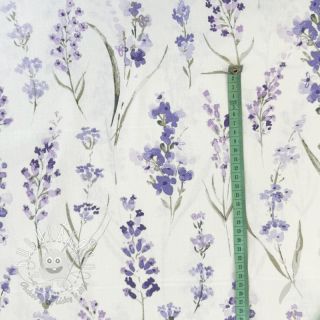 Dekoračná látka premium Watercolour lavender field