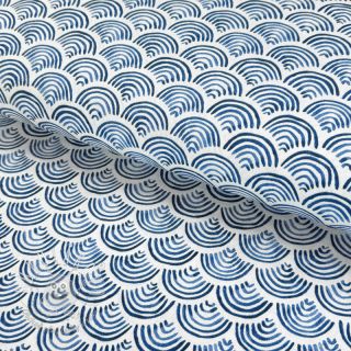Dekoračná látka premium Handpainted wave scale