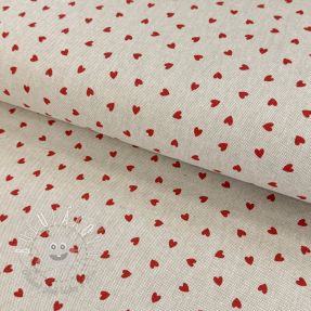 Dekoračná látka Linenlook Little love heart