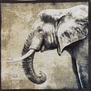 Dekoračná látka jacquard Elephant panel