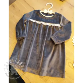 Kojenecký plyš dark grey