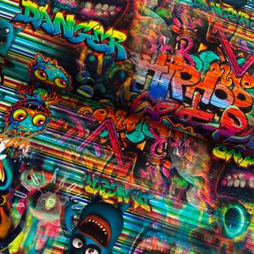 Úplet HipHop monster Be yourself digital print