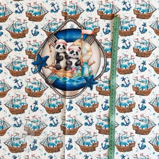 Úplet Sailor Panda PANEL digital print