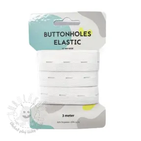 Guma plochá dierková 18 mm white 3 m