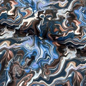 Úplet River blue digital print