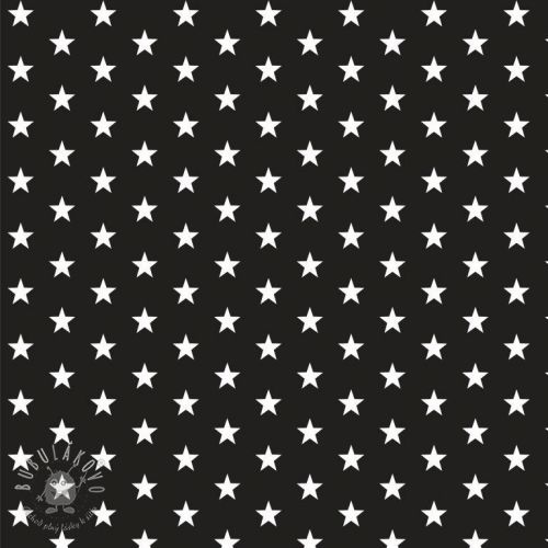 Bavlnená látka Petit stars black
