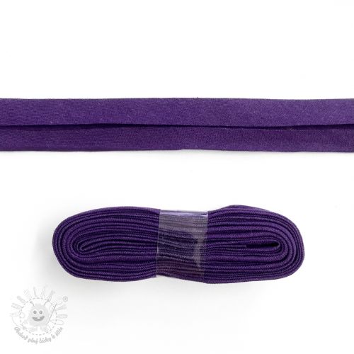 Lemovací prúžok bavlna - 3 m purple