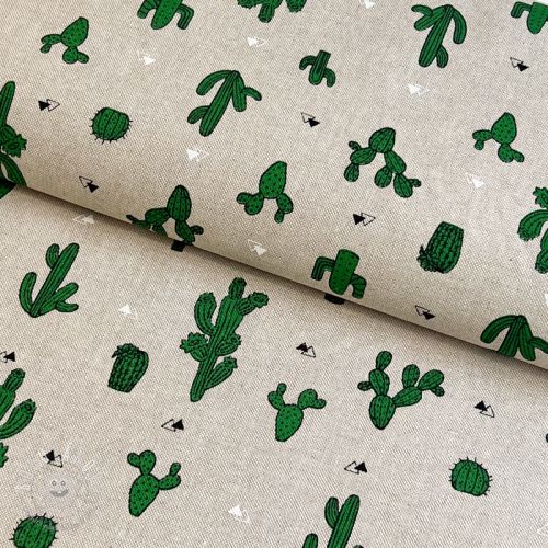 Dekoračná látka Linenlook Cactus