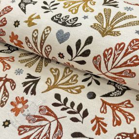 Dekoračná látka jacquard FIGUERAS allover blanc