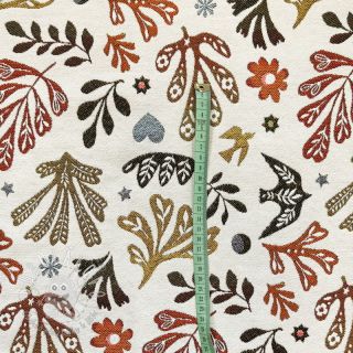 Dekoračná látka jacquard FIGUERAS allover blanc