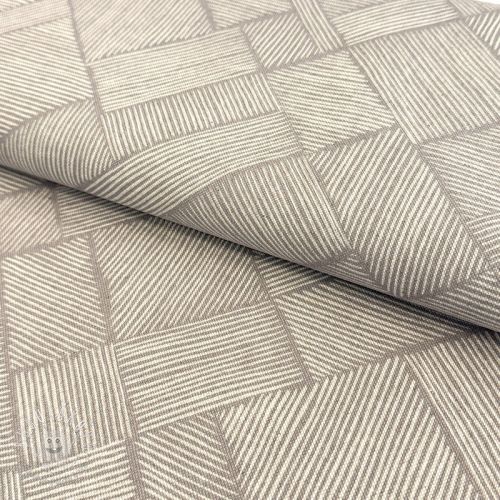 Dekoračná látka Linenlook Line Diagonal Patchwork linen