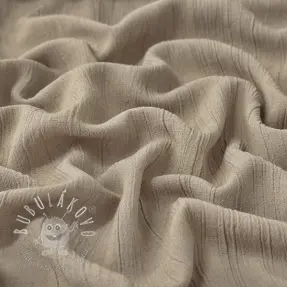 Viskóza s ľanom CRINCLE sand