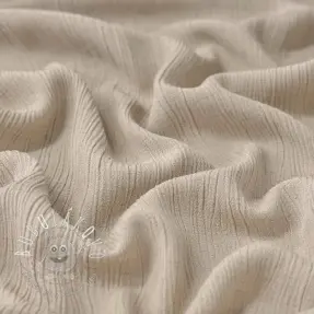 Viskóza s ľanom CRINCLE beige