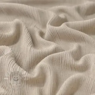 Viskóza s ľanom CRINCLE beige