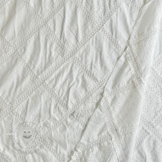 Bavlnená látka Patchwork handmade white