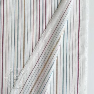 Bavlnená látka LUREX stripes white