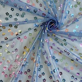 Tyl na TUTU ROYAL FOIL Flower multi