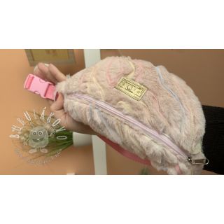 Umelá kožušina s tylom powder