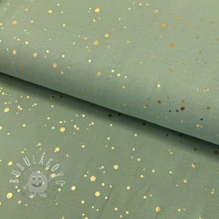 Úplet FOIL Dotty GOLD pastel green